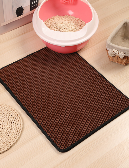 Double-Layer EVA Cat Litter Mat