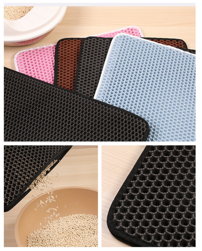Double-Layer EVA Cat Litter Mat