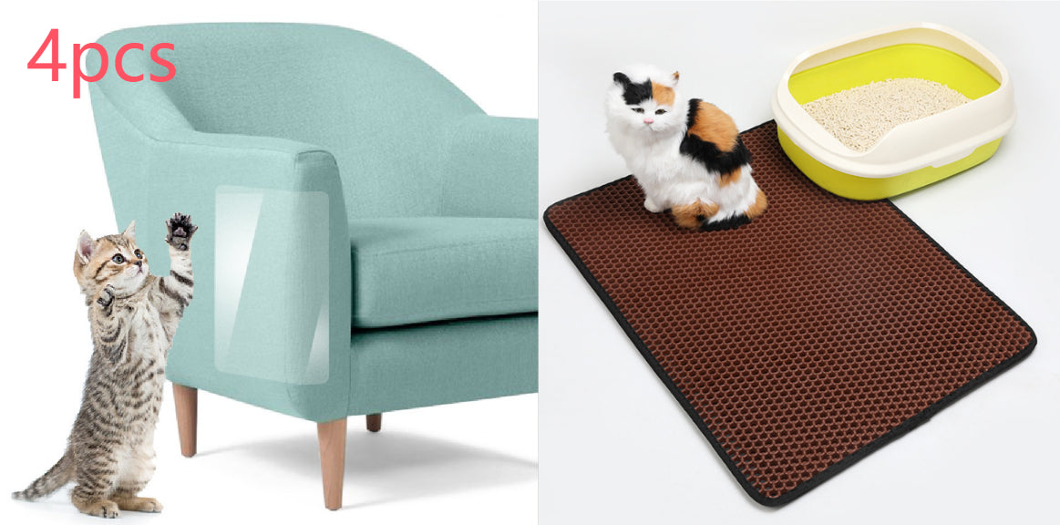 Double-Layer EVA Cat Litter Mat
