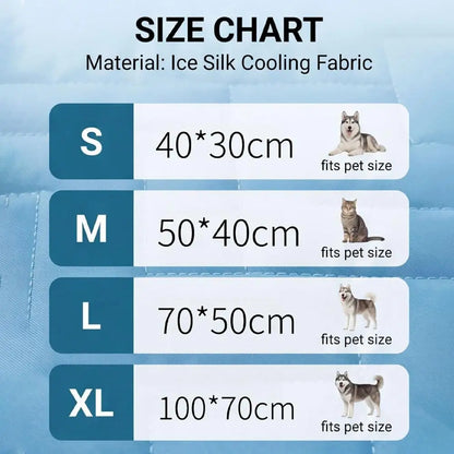 Dog Cooling Mat Summer Pet Cold Bed Extra Large for Small Big Dogs Pet Accessories Cat Durable Blanket Sofa Cat Ice Pad Blanket