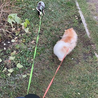 360° Tangle-Free Dual Retractable Dog Leash